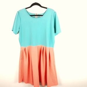 Lularoe Colorblock Amelia Dress